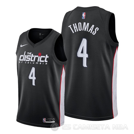 Camiseta Isaiah Thomas #4 Washington Wizards Ciudad Negro - Haga un click en la imagen para cerrar